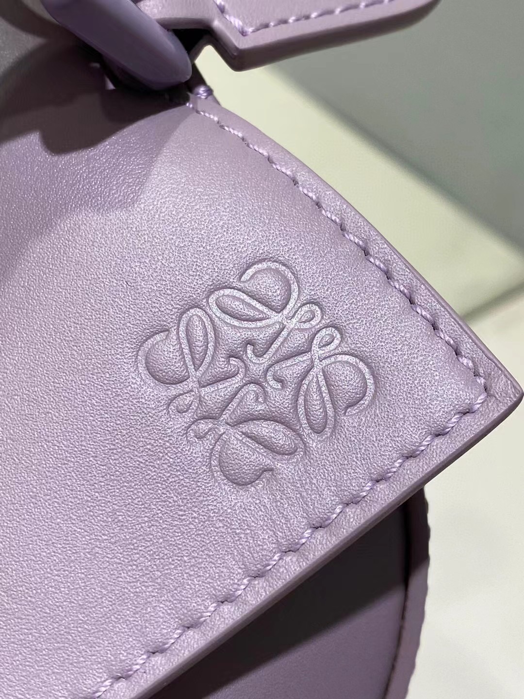 Loewe Small Puzzle Bag in Satin Calfskin Light Purple